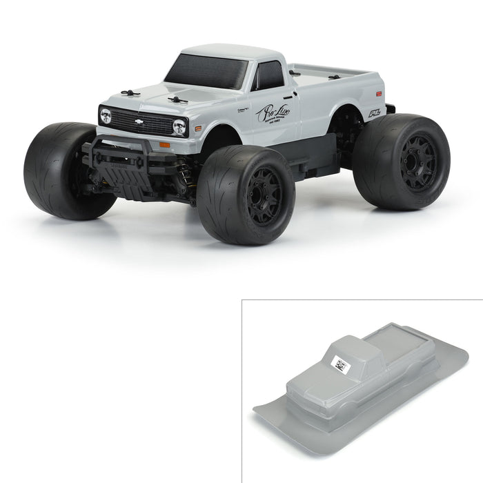 Pro-Line Racing 1972 Chevy C-10 Tough-Color Stone Gray Body PRO325114 Car/Truck Bodies wings & Decals