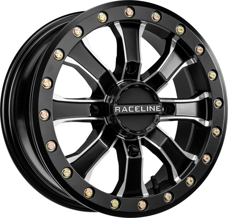 Raceline A71MB-56037-51 Mamba Race Wheel - 15x6-5+1 Offset - 4/156 Black