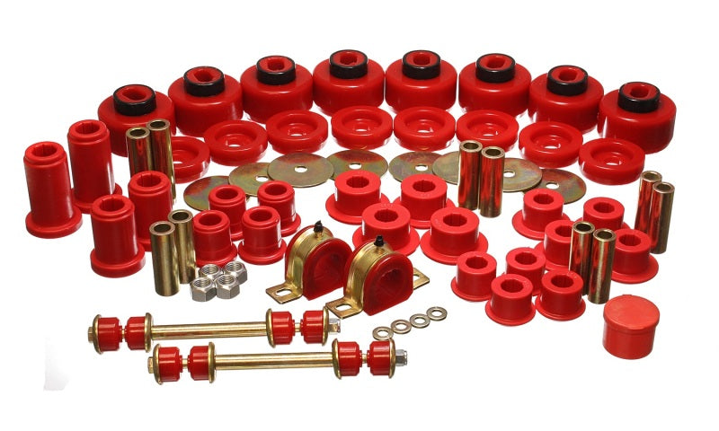 Energy Suspension 01-06 Chevy Silverado 4WD Red Hyper-flex Master Bushing Set 3.18128R