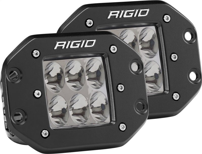 Rigid D-Series Pro Driving Flush Mount Light Pair 512313