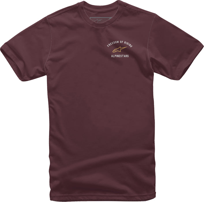 Alpinestars Banner Tee Maroon Sm 1139-72270-838-S