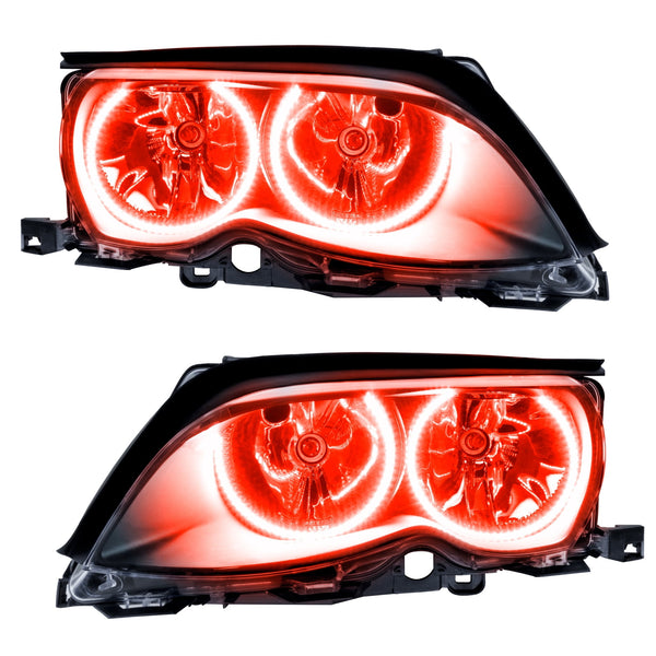 For 2002-2005 BMW 3 Series SMD Headlights Black Oracle
