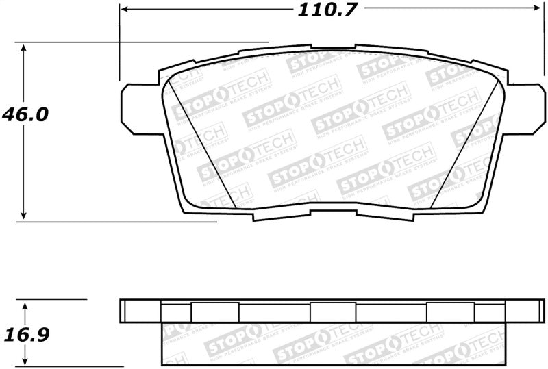 StopTech Street Brake Pads 308.1259