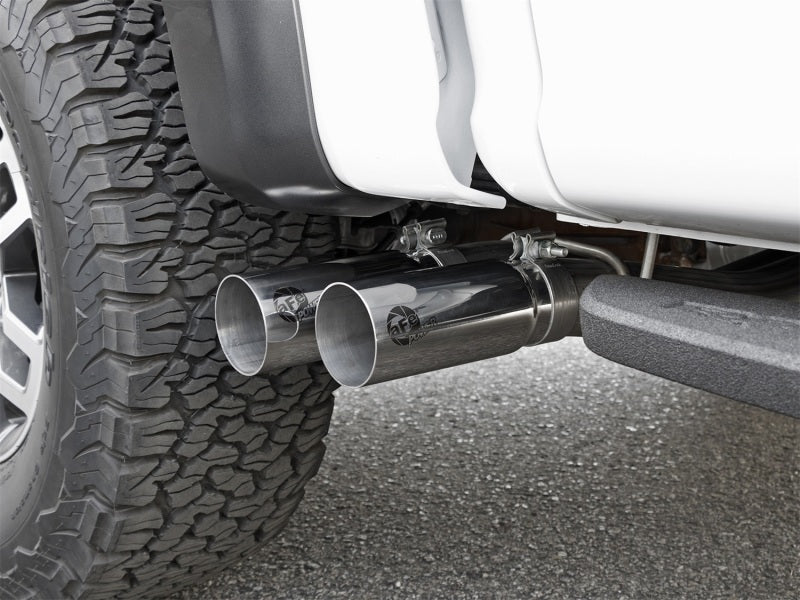 aFe POWER Rebel Series 3in 409 SS Cat Back Exhaust w/ Polished Tips 17 Ford F-150 Raptor V6-3.5L 49-43091-P