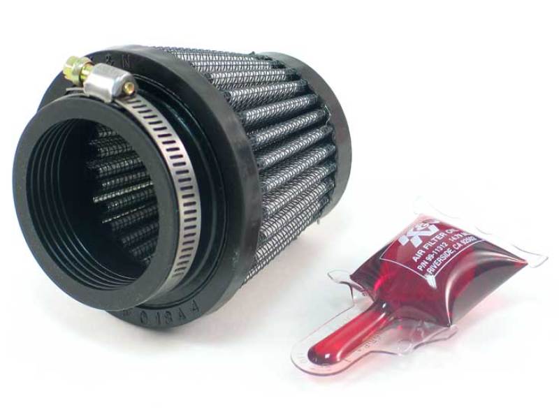 K&N Universal Clamp-On Air Filter: High Performance, Premium, Replacement Engine Filter: Flange Diameter: 1.75 In, Filter Height: 2.5 In, Flange Length: 0.625 In, Shape: Round Tapered, RU-2690