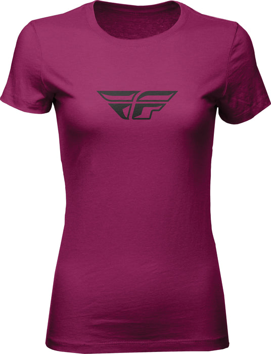 Fly Racing Women's F-Wing T-Shirt (Medium) (Magenta)