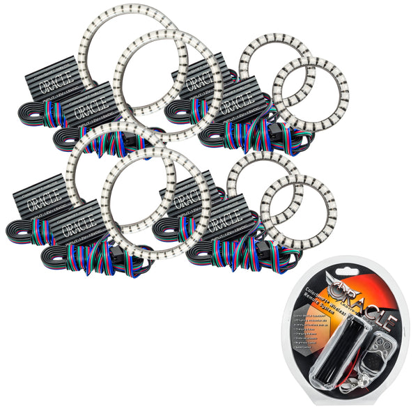 Oracle Vector compatible with Jeep Wrangler JK Grille Halo Kit ColorSHIFT SEE WARRANTY 5835-330