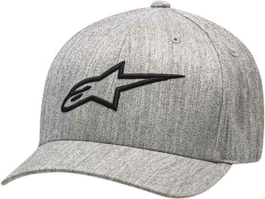 Alpinestars Standard Ageless Curve Hat Grey Heather/Black Lg/XL, Multi, one_Size