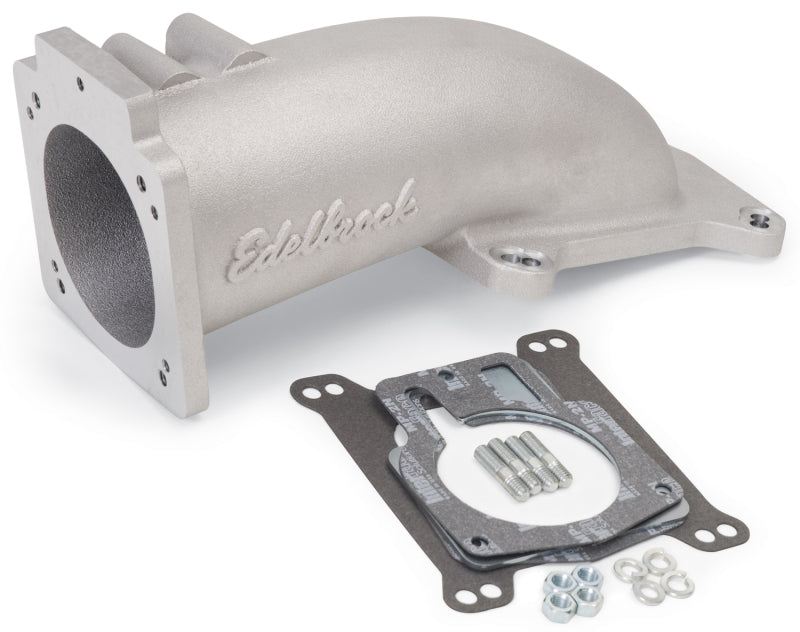 Edelbrock Ultra Low Profile Intake Elbow 90mm Throttle Body to Square-Bore Flange As-Cast Finish 3847