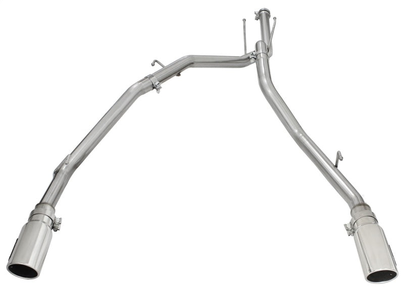 aFe MACHForce XP DPF-Back Exhaust 2.5in SS with Polished Tips 2014 Compatible with Dodge Ram 1500 V6 3.0L EcoDiesel 49-42041-P