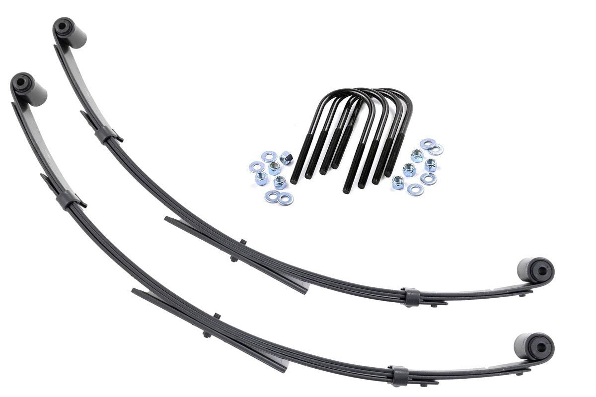 Rough Country Front Leaf Springs 2.5" Lift Pair Fits Jeep Wrangler Yj 4WD (87-95) 8009KIT