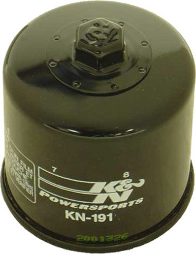 K&N Motorcycle Oil Filter: High Performance, Premium, Designed to be used with Synthetic or Conventional Oils: Fits Select Triumph, Peugeot Vehicles, KN-191