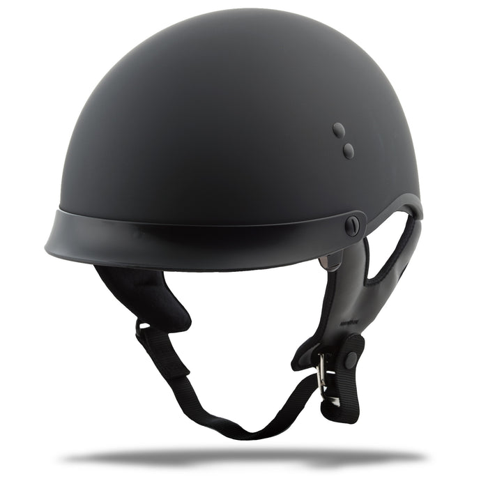 Gmax Hh-65 Half Helmet Full Dressed Matte Black Sm G9650074