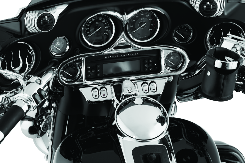 Kuryakyn Motorcycle Accessory: Push Button Fuel Door/Panel Latch For 1992-2019 Harley-Davidson Motorcycles, Chrome,Medium 1467