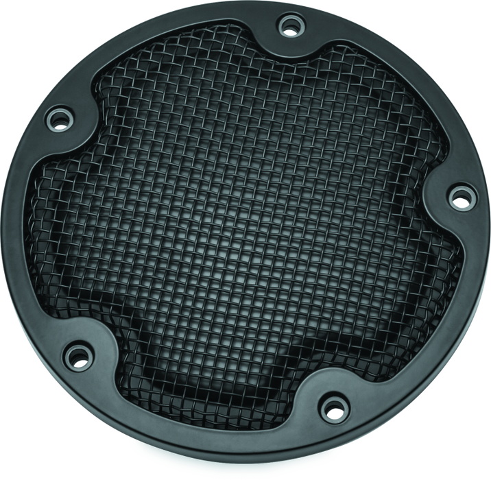 Kuryakyn Motorcycle Accent Accessory: Mesh Derby Cover For 2015-19 Harley-Davidson Touring & Trike Motorcycles, Satin Black 6527