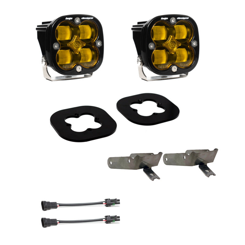 Baja Designs 11-16 Ford Super Duty Fog Pocket Kit Amber 447731