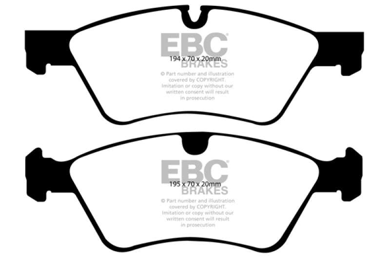 EBC 06 Mercedes-Benz E500 5.0 4-Matic Ultimax2 Front Brake Pads UD1123