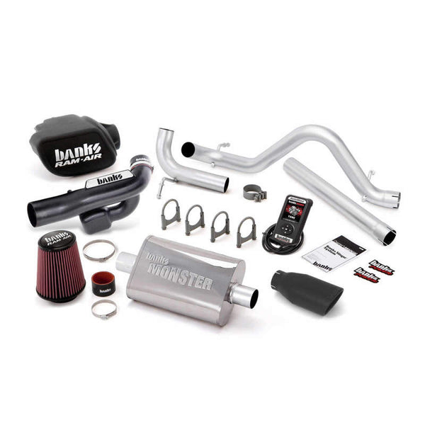 Banks Power 12-14 compatible with Jeep 3.6L Wrangler 4dr Stinger Sys w/ AutoMind SS Single Exhaust w/ Black Tip 51349-B