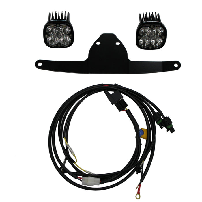 Baja Designs 44-7027 - Front Fairing Mounted Squadron Sport 3" 2x20W Square Driving/Combo Beam LED Lights Kit