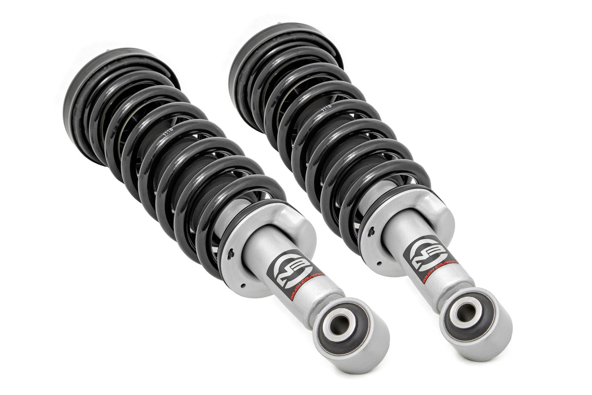 Rough Country Loaded Strut Pair 2.5 Inch Fits Nissan Frontier 4WD (2005-2023) 501098