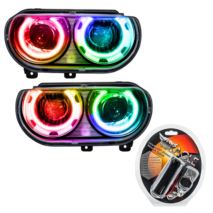 Oracle 08-14 Compatible with Dodge Challenger SMD HL (HID Style) ColorSHIFT SEE WARRANTY 7132-330