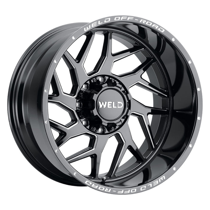 Weld Off-Road W117 22X10 Fulcrum 8X170 ET-18 BS4.75 Gloss Black MIL 125.1 W11720017475