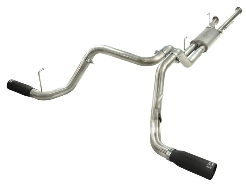 aFe MACHForce XP 2-1/2in to 3in 409 SS Cat-Back Exhaust w/ Black Tips 10-17 Toyota Tundra V8 5.7L 49-46014-B