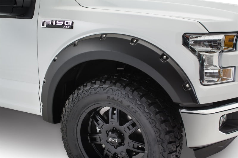 Bushwacker Matte Black Pocket Style Fender Flares Fits 2015-2017 Ford F-150 4Pc 20935-02