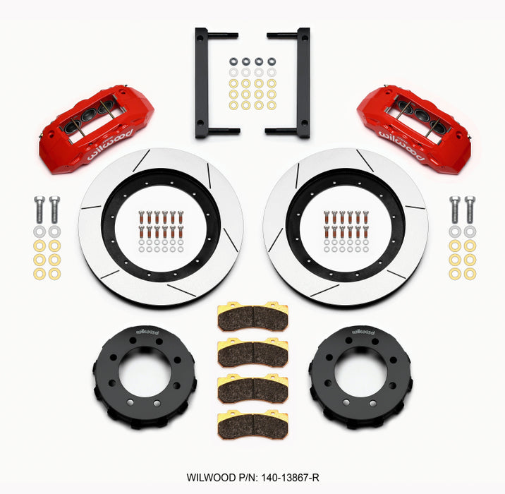 Wilwood TX6R Front Kit 16.00in Red 2005-2012 Ford F250/F350 4WD 140-13867-R