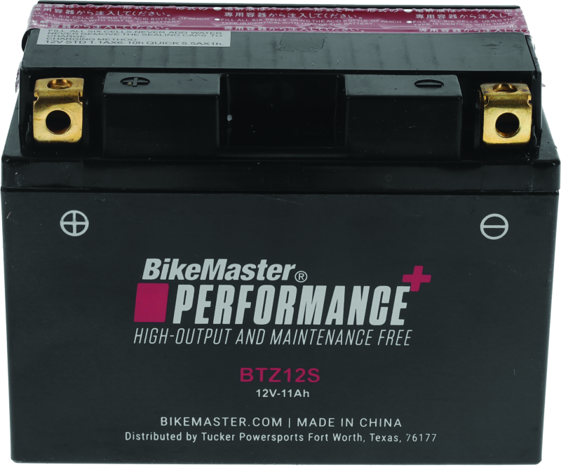 BikeMaster Performance+ Maintenance-Free Batteries BTZ12S
