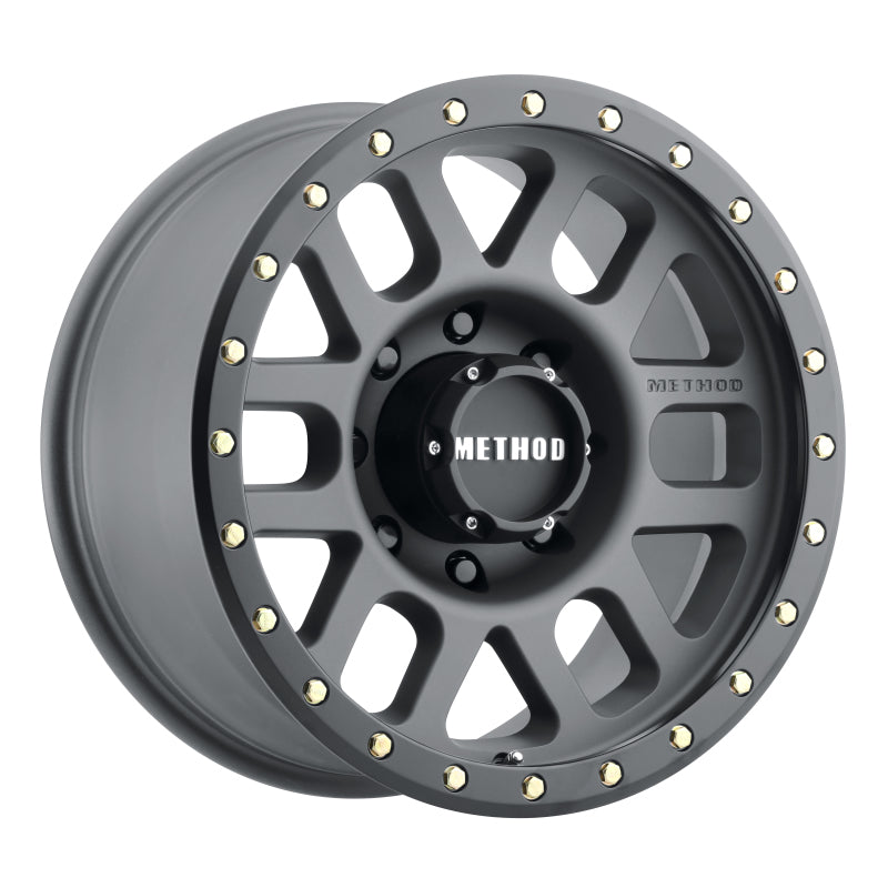 Method MR309 Grid 18x9 +18mm Offset 8x6.5 130.81mm CB Titanium/Black Street Loc Wheel MR30989080818