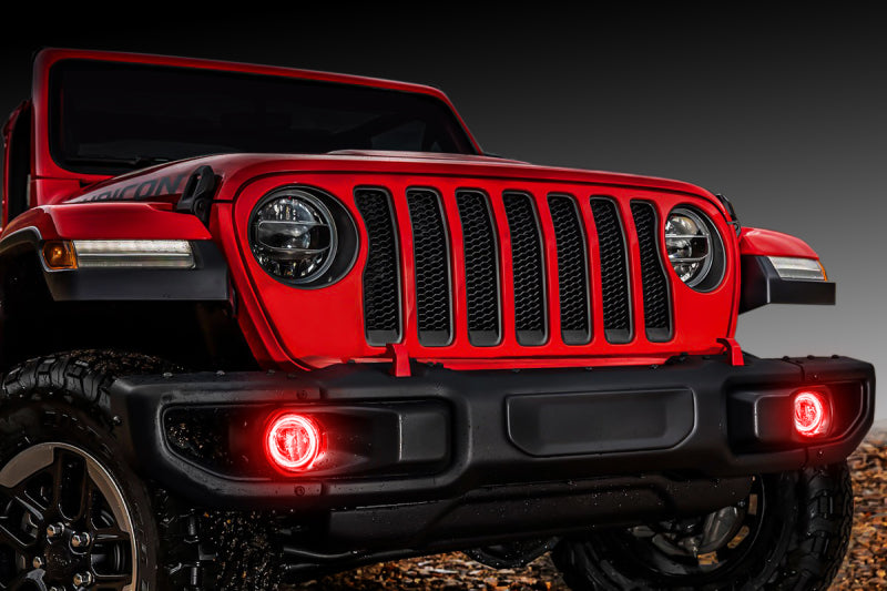 Oracle Lights 1215-003 LED Fog Light Halo Kit Red For 18-19 Jeep Wrangler NEW Fits select: 2018-2019,2021 JEEP WRANGLER UNLIMITED