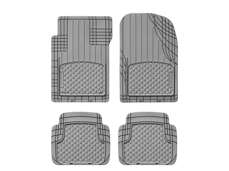 WeatherTech Trim-to-Fit Floor Mat - Semi Universal Vehicle Mats - 1st & 2nd Row 3-Piece Set (Grey)