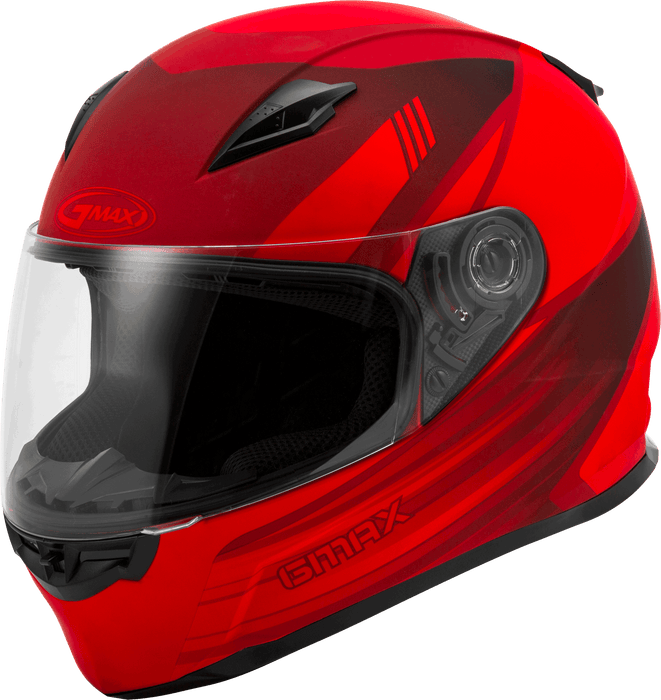 GMAX FF-49 Full-Face Street Helmet (Matte Red/Black, Large)