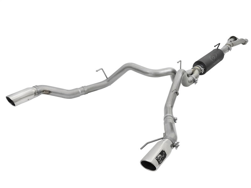 aFe MACHForce-XP 3in to 3-1/2in 304 SS Cat-Back Exhaust w/Polished Tips 17-18 Ford F-150 Raptor 3.5L 49-33094-P