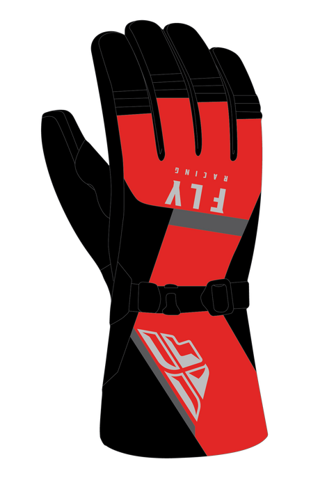 Fly Racing Cascade Gloves Black/Red Md 363-3923M