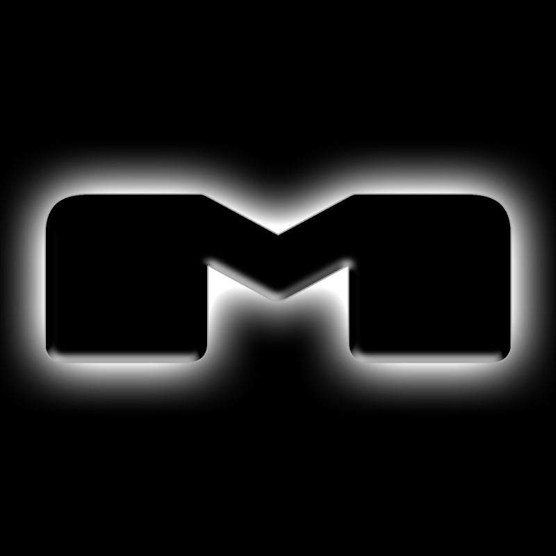 ORACLE Lighting Universal Illuminated LED Letter Badges Matte Blk Surface Finish M SEE WARRANTY 3141-M-001