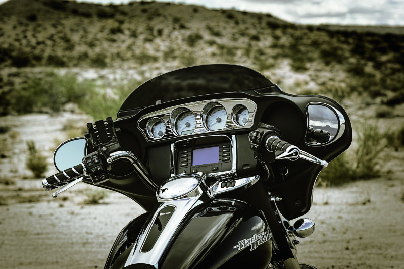 Kuryakyn Motorcycle Accent Accessory: Tri-Line Gauge Trim For 2014-19