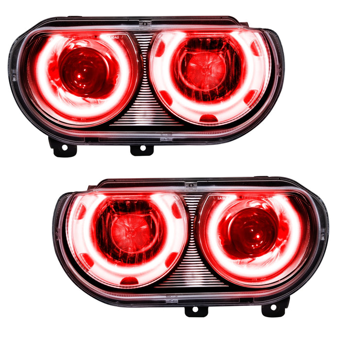 For 2008-2014 Compatible with Dodge Challenger SMD Headlights (HID Style) Oracle