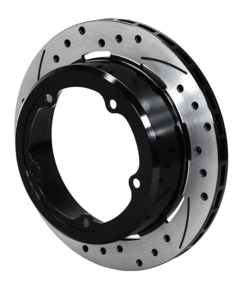 Wilwood Rotor-1.91in Offset-SRP-BLK-Drill-LH 11.00 x .810 5 x 5.75in Floater 160-13955-BK