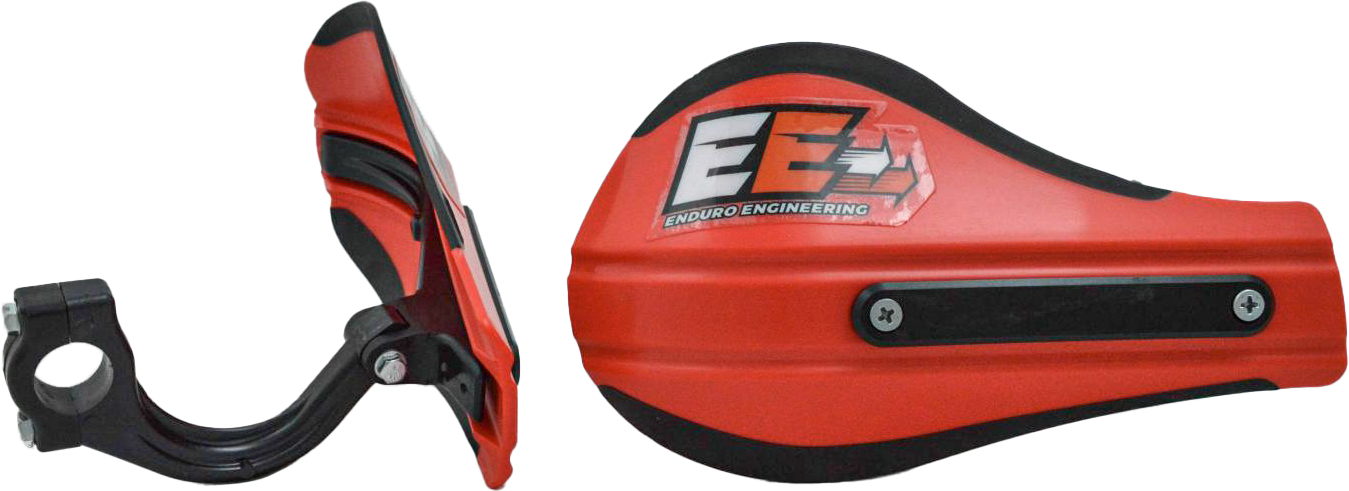 Enduro Composite Mnt Roost Deflectors Red W/Mounting Hardware 53-226