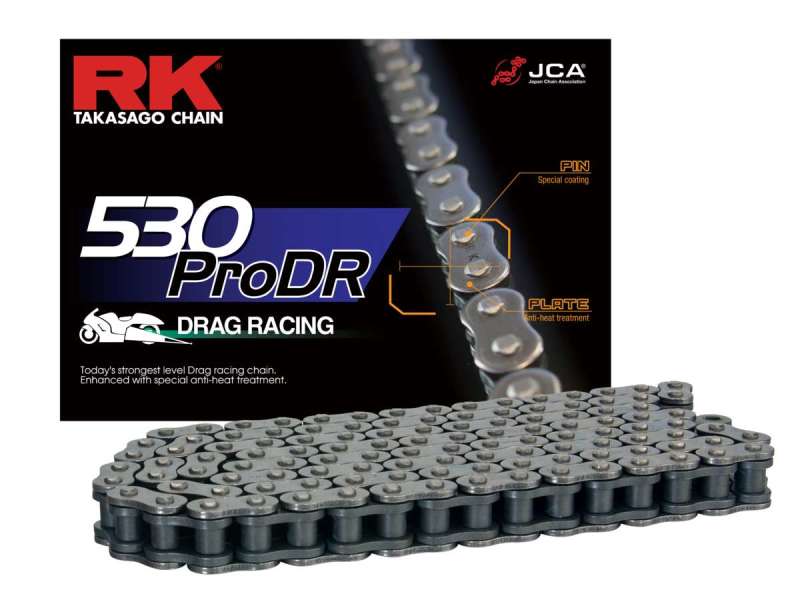 Rk 530 Pro Drag Raching Chain Natural 150 Links 530Prodr-150 530PRODR-150