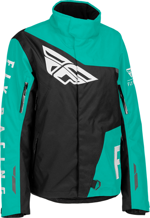 Fly Racing 2023 Women's SNX Pro Jacket (Black/Mint, 3X-Large)