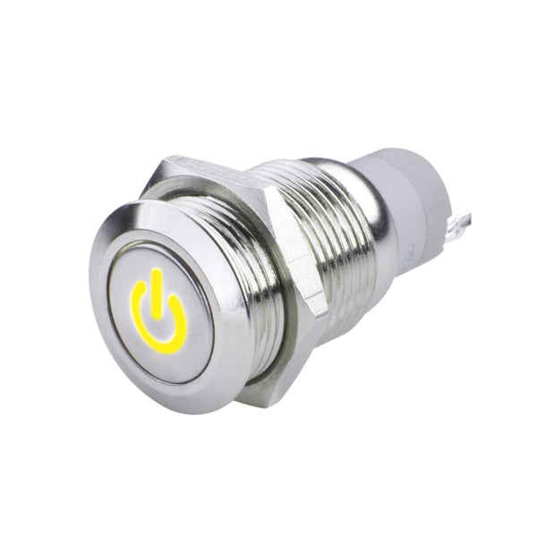 Oracle Power Symbol On/Off Flush Mount LED Switch Yellow SEE WARRANTY 2057-006