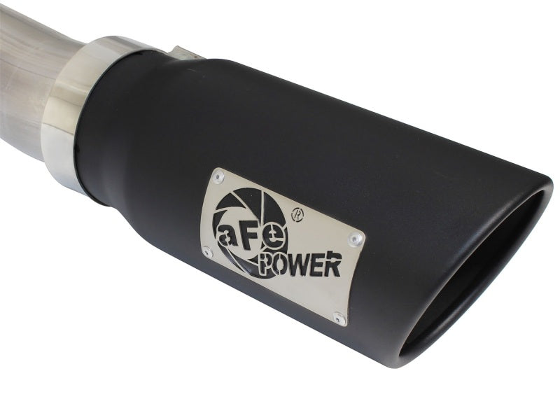 aFe MACHForce XP Exhaust 3in-3.5in SS Single Side Ext CB w/ Black Tip 99-04 Ford F150 V8 5.4L/6.8L 49-43076-B