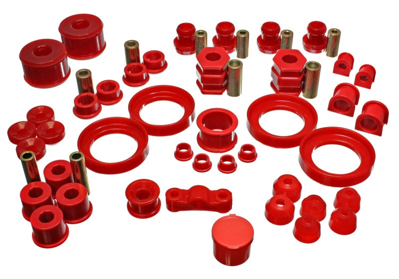 Energy Suspension 99-00 Honda Civic Si Red Hyper-Flex Master Bushing Set 16.18109R