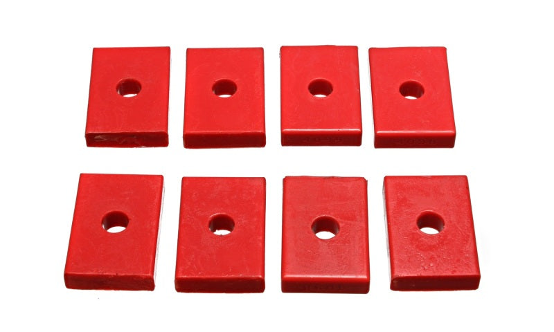 Energy Suspension Pad Firm 2-7/16in L x 1-5/8in W x 15/32in ID x 1/2in H Red 9.9536R