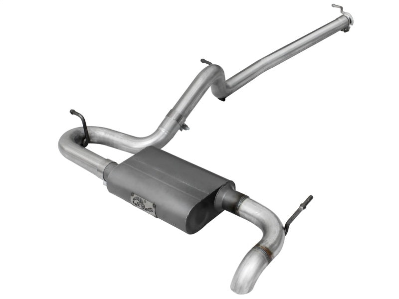 aFe Scorpion Exhaust System Cat Back 2.5in Aluminized Hi-Tuck 07-18 compatible with Jeep Wrangler JK V6 3.6/3.8L 49-08043