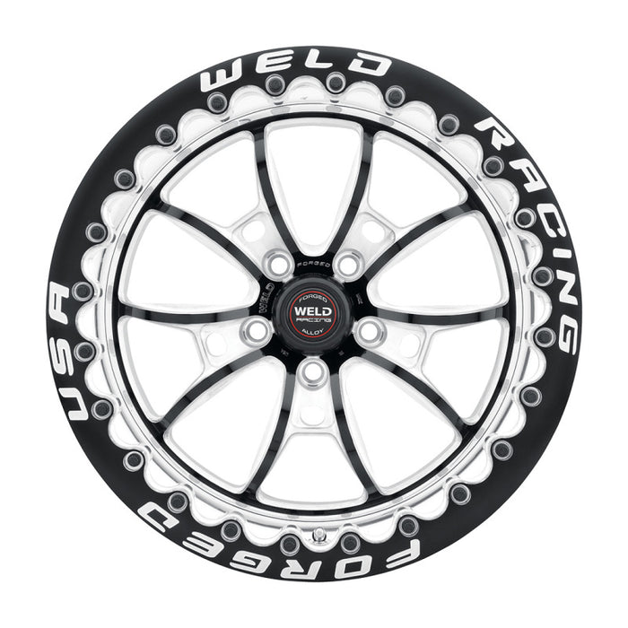 Weld S80 18x5 / 5x4.5 BP / 2.1in. BS (-23mm Offset) Black Wheel 3.18 ID (High Pad) non-Beadlock 80HB8050A21A