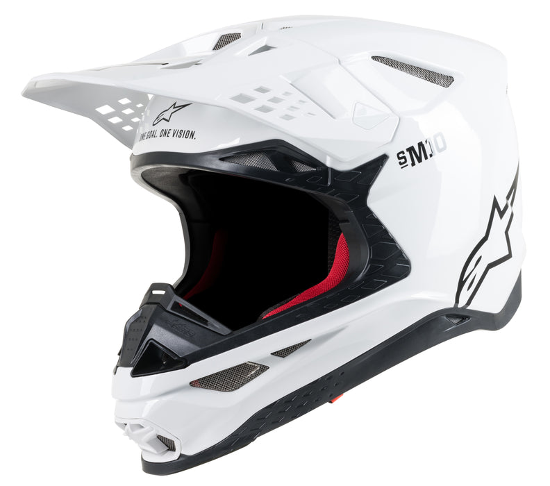 Alpinestars 8300319-2180-XS S.Tech S-M10 Solid Helmet White Xs